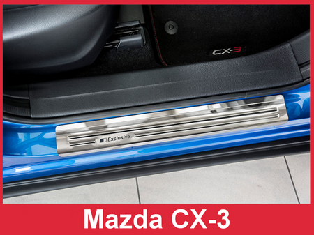 Nakładki progowe do MAZDA CX-3 (Stal) 2/27007