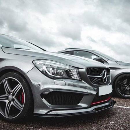 PRZEDNI SPLITER MERCEDES C117 CLA AMG PAKIET BLACK