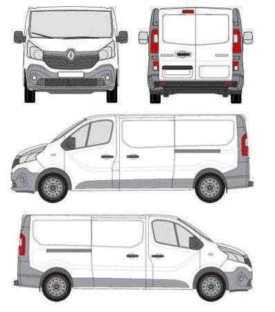 Platforma bagaznik dachowy Renault Traffic L2H1