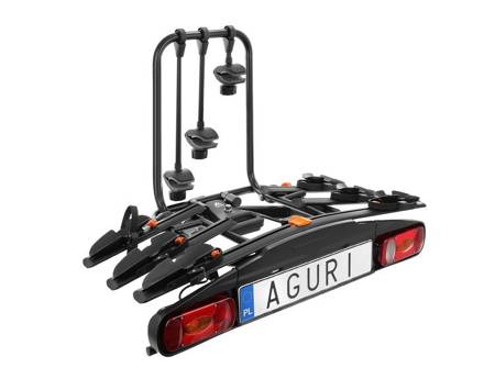 Platforma bagażnik rowerowy Aguri Active Bike 3 rowery black
