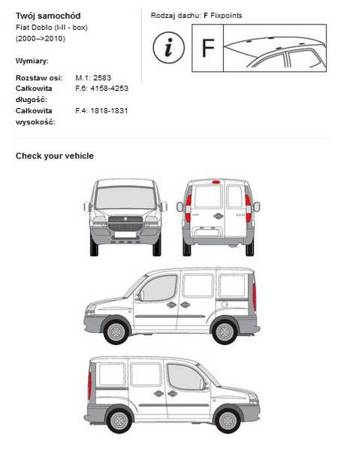 Platforma dachowy bagażnik Mercedes Vito w639 L3H1