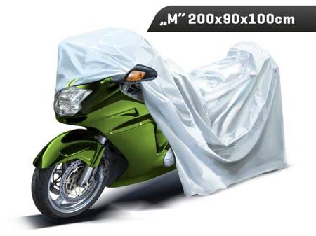 Pokrowiec na motocykl "M" 200x90x100 cm, 3-warstwy, odblaski