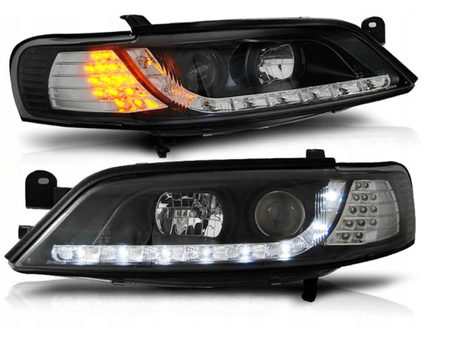 Reflektory Opel Vectra B 96-98 Daylight Black Led