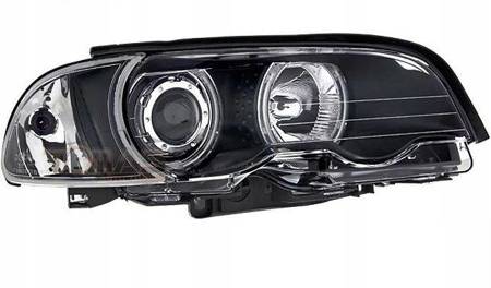 Reflektory lampy przednie BMW E46 Coupe RINGI BLAC