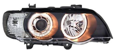 Reflektory lampy przednie BMW X5 ringi xenon d2s