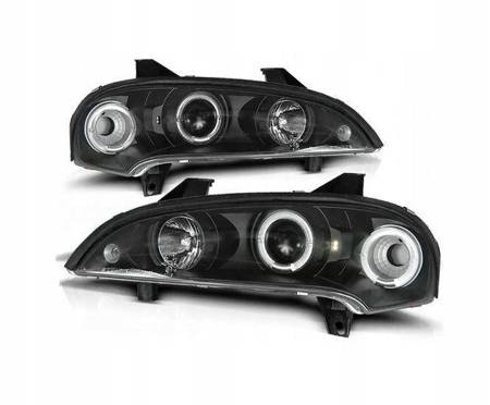 Reflektory lampy przednie Opel Tigra BLACK RINGI