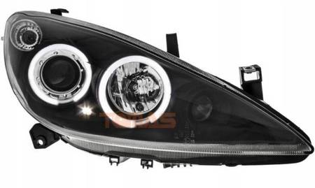 Reflektory lampy przednie Peugeot 307 Ringi Black