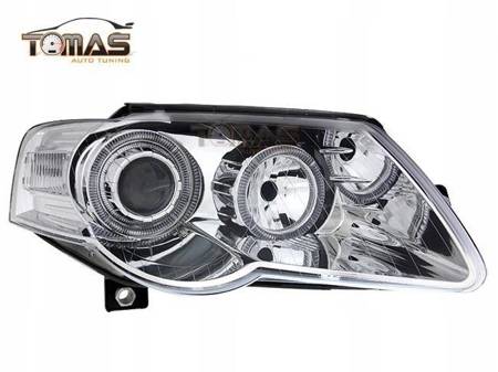 Reflektory lampy przednie VW Passat B6 CHROM RINGI