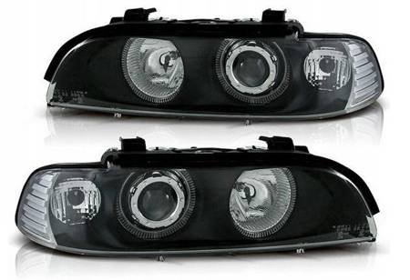 Reflektory przednie BMW E39 BLACK RINGI