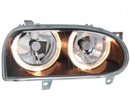 Reflektory przednie VW Golf III BLACK RINGI