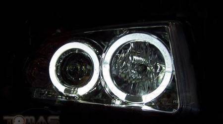 Reflektory przednie VW Passat B5 3B BLACK RINGI