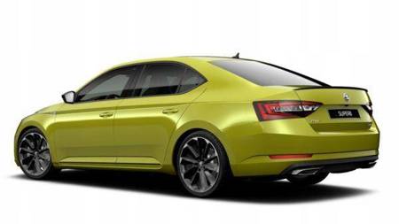 SPOILER NA KLAPĘ SKODA SUPERB III GLOSSY BLACK