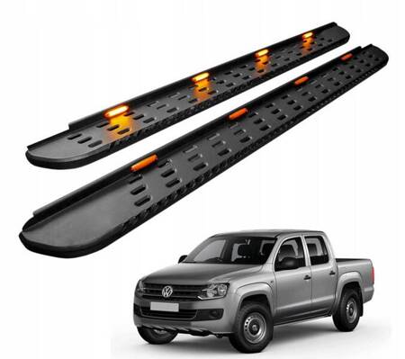 Stopnie boczne progi rury VW AMAROK 2010-2015