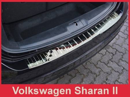 Volkswagen Sharan 2 Nakładka (listwa) chromowana na zderzak tylny