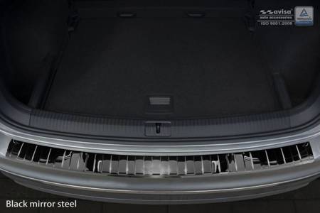 Volkswagen Tiguan Allspace Czarna Nakładka (listwa) ochronna na zderzak tylny