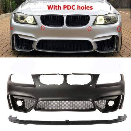 ZDERZAK BMW E90 05-08 LOOK M4 PDC DOKŁADKA