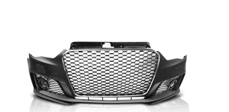 ZDERZAK SPORT CHROME BLACK do AUDI A3 8V 12-16