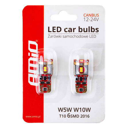Żarówki LED CANBUS 2016 6SMD T10 W5W W10W