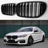 GRILL (NERKI) BMW G11 G12 15- GLOSSY BLACK DOUBLE