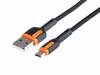 Kabel MAWAY do ładowania i synchronizacji, w oplocie z mikrofibry, 100 cm, USB > micro USB