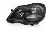 Lampa lewa reflektor black do VW Polo 9n3 05-09