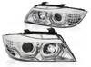 Lampy Bmw E90 E91 05-08 led chrome ringi 3d