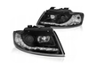 Lampy Reflektory Audi A4 B6 Cabrio 02-06 Black