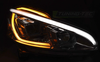 Lampy Reflektory Peugeot 208 12-15 Black Led Drl