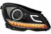 Lampy przednie Mercedes W204 Black H7 XENON LOOK D