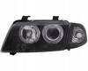 Lampy przednie reflektory Audi A4 B5 BLACK RINGI