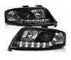 Lampy przednie reflektory Audi A6 Czarne DAYLIGHT