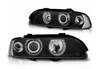 Lampy przednie reflektory ringi CCFL black BMW E39