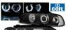 Lampy przednie reflektory ringi CCFL black BMW E39