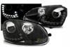 Lampy reflektory Vw Golf V 5 03-09 led drl black