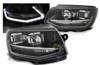 Lampy reflektory Vw T6 15- black led tru drl