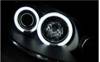 Lampy reflektory peugeot 206 02- ringi ccfl black