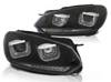 Lampy vw golf 6 vi 08-12 u-type black drl dts led