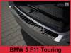 Nakładka na zderzak tylny do BMW serii 5 F11 Touring (Czarna-Lustro)