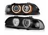 Reflektory lampy przednie bmw e39 ringi black