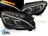 Reflektory true drl czarne pasują do Mercedes W205 14-18